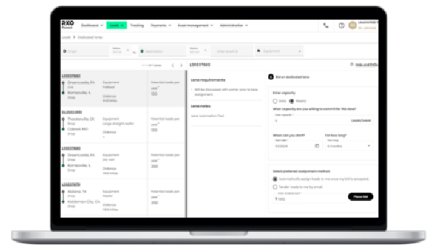 Start booking dedicated lanes now-RXO