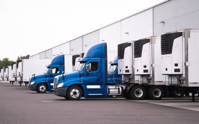 Reefer trailers at DC