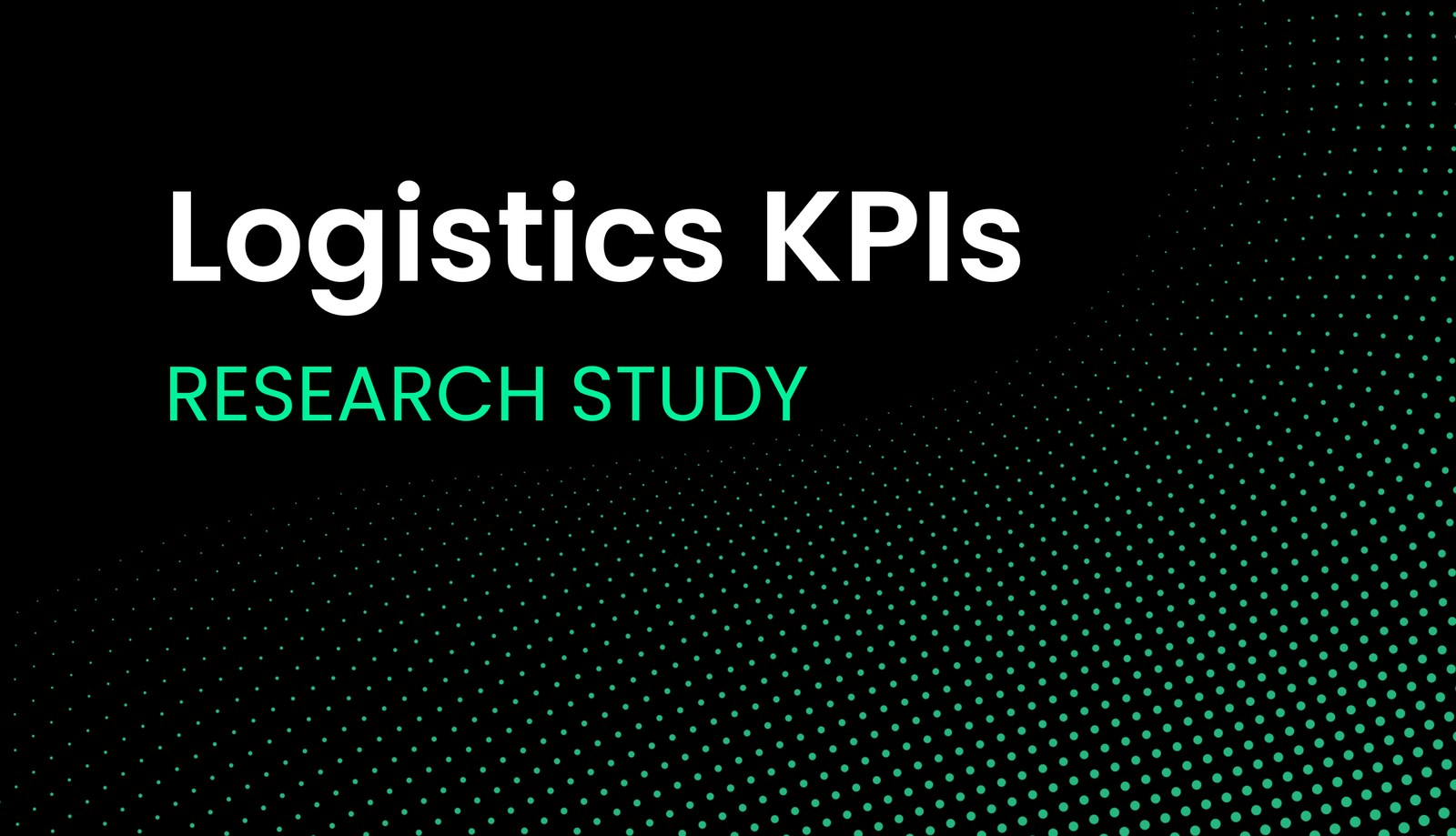 Logistics KPI research study
