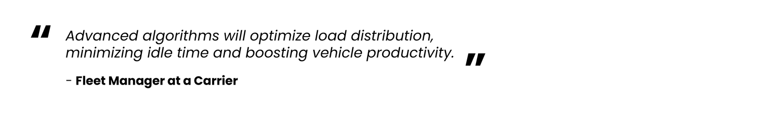 Pull quote of logistics pro about KPI management